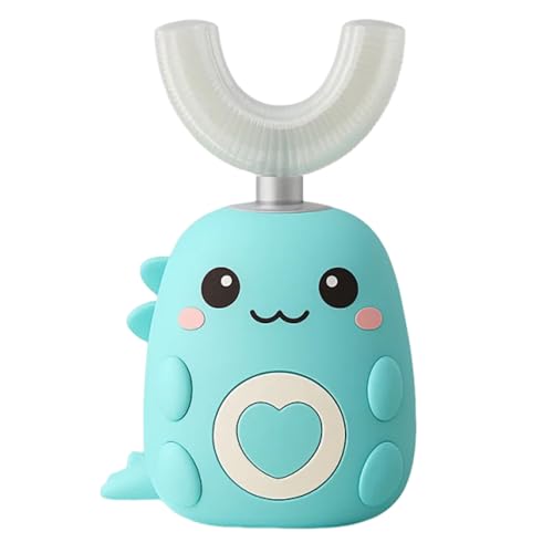Brosse a dents 360 enfant silicone alimentaire LouLou Smile DinoBrosse vert 2-6 ans