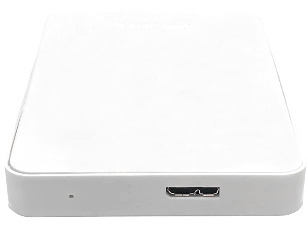 Avolusion Z1-S 1TB USB 3.0 - Disco duro externo portátil para juegos PS4, color blanco (preformado)