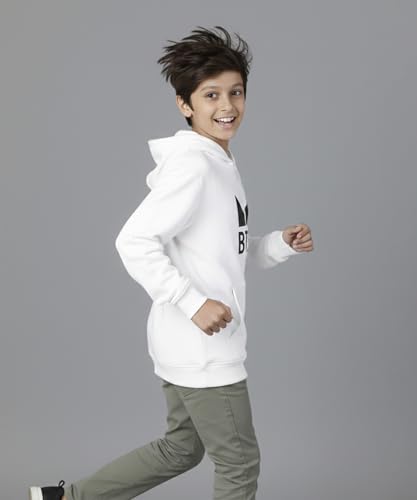 Image of KYDA KIDS Boys Cotton Regular Fit Hooded Neck Hoodies - Sweatshirt with Hoodies Full Sleeves Winter Wear, Long Sleeve Sweatshirts for Boys