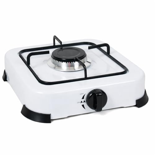 Cocina de Gas Portátil – Quemador de Alta Potencia para Camping, Jardín o Exterior | Fácil de Limpiar | Ideal para Acampadas, Picnic y Autocaravana