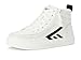 BILLY Footwear Unisex Billy CS High Top (Toddler), White/Black, 10, Wide