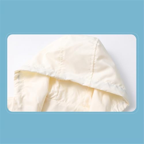 Toddler Kids Rain Jacket Hooded Solid Zip 𝗪aterproof Outerwear Windproof Lightweight Coat with Pocket2