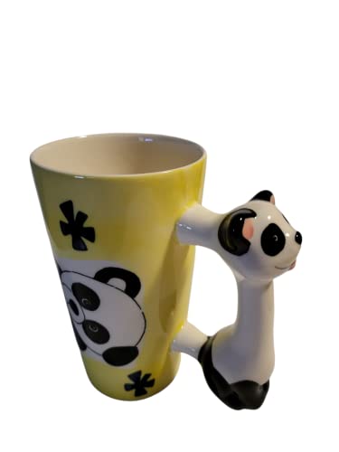 Taza de café taza de té motivo panda regalo figura mango porcelana mesa de desayuno oficina niños motivo taza Royal…