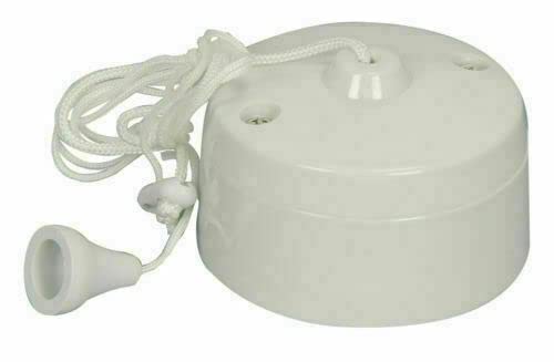 Mr Gadget's Solutions Bathroom Pull Cord Ceiling Switch 6 Amp White - Image 5