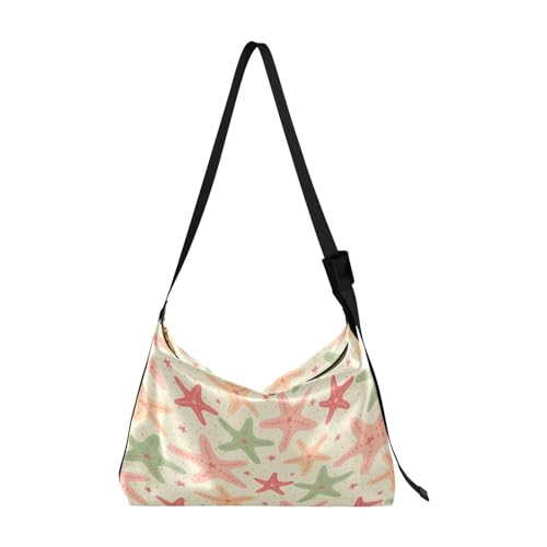 Bandolera bandolera para hombre, bolsas de hombro cruzadas, estrellas de mar y estrellas de mar, Varios colores, 1 size
