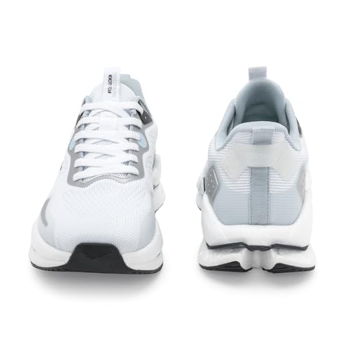 Image of Red Tape Women's Sneakers White Blue Mesh Round Lace-Up Easy Movement