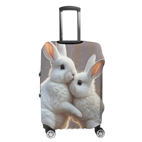 Bunny Hug Printed Luggage Cover Protector, Fits 18-32 Inch Luggage4