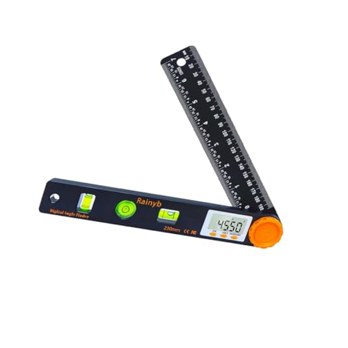 Cemaystic デジタル角度計測ツール 360°回転対応 ? 4 in 1木工用分度器 軽量設計 携帯便利 耐摩耗性
