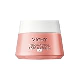 Vichy Crema de Día, Tratamiento Antiedad, Piel Radiante y Luminosa, Refuerza la Barrera Cutánea, Con Extracto de Rosa, Fórmula Hipoalergénica, Neovadiol Rose Platinium