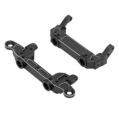 Alomejor Aluminiumlegierung Upgrade RC Vordere und Hintere Stoßstangenhalterung für Axiale SCX6 1/6 RC Crawler Car, Autoschutz, Universelle Passform, Metallmaterial (Black)