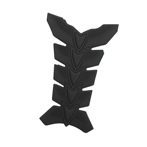 RASTKY Motorrad 3D -Gelöl -Gastankpolsterfisch -Knochenschützer Aufkleber für Allgemeine Verschleiß und Tränenschutz auf der Straße, Sport, Off -Straßenfahrzeuge (Black)