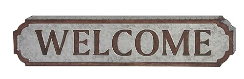 Deco 79 Metal Sign Home Wall Decor Welcome Wall...
