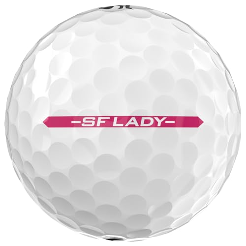 Srixon Soft Feel Lady Golf Ball For Ladies |Low Compression And Easy High Launch|Ultra-Soft Feel |Ideal For Moderate Swings And Increased Precision, White - 3