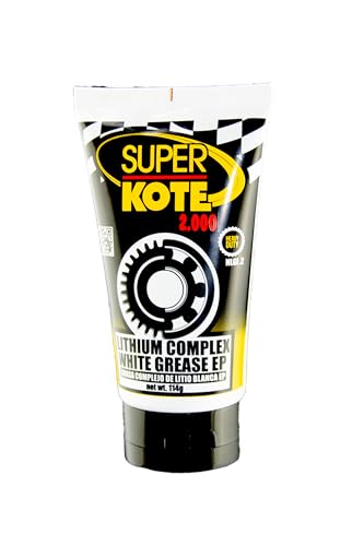 Lithium Complex Grease SUPERKOTE 2000 - White Lubricant Grease EP/Multipurpose/Lithium Complex/Lubricant/EP/High Temp/Automotive/Bicycle/Bike/Industry/White / 114g