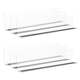 Levemolo 6 Stück Regaltrenner aus Transparentem Pet mit Magnetstreifen Kompakte Schrankteiler für...