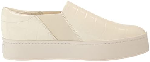 Vince Womens Warren Slip On Sneaker Marble Cream Crocco Leather 5.5 M | Image 5