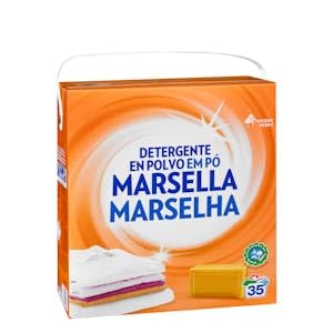 Detergente ropa jabón de Marsella Bosque Verde en polvo Caja 35 lavados (2,28 kg) Pack 2