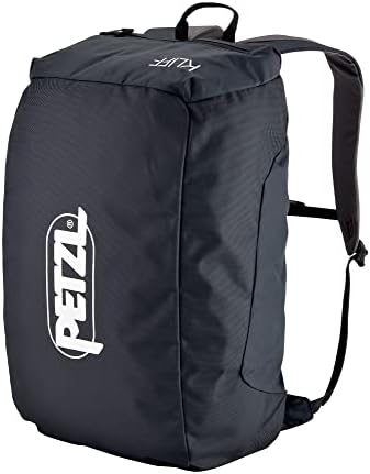 PETZL KLIFF Rope Bag - 36-Liter Rope Bag for Sport Climbing With Removable Tarp - Grey