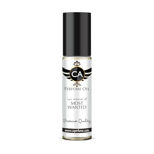 CA Perfume Impression of Most Wanted Unisex Fragrance Oil Amber Spicy Scent Long Lasting Perfumes for Women &amp; Men Travel Size TSA Ready Mini Parfum Body Oil Roll-on 0.33 Fl Oz 10ml
