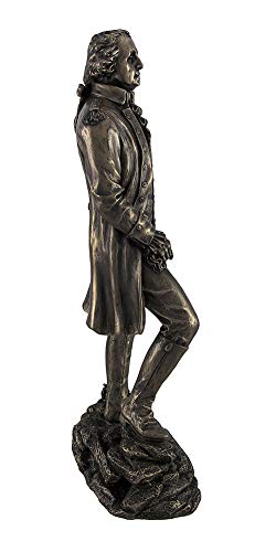 Estatua de George Washington, 11 pulgadas, acabado bronce miniatura 2
