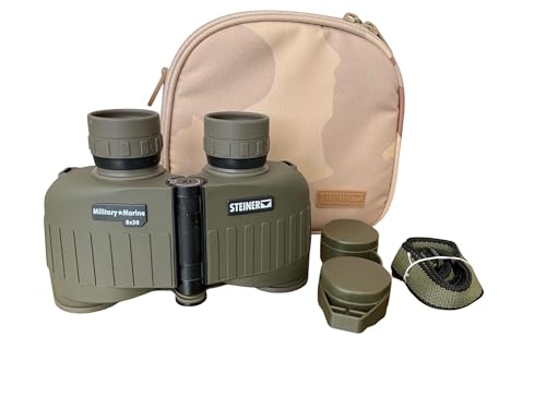 Binoculares militares Steiner 8x30 con correa flotante y estuche camuflaje miniatura 3