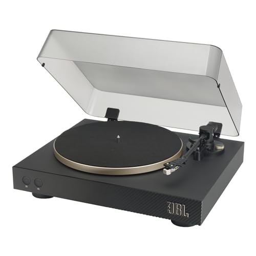 JBL Spinner BT – Hochwertiger Schallplattenspieler mit Bluetooth und aptXTM HD – Schwarz und Gold