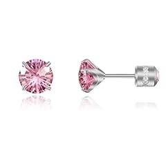 Pink Cubic Zirconia-6mm