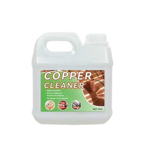 Copper Cleaner & Rust Remover & Polish - 3-in-1 Formula Action Fast-Acting Removes Rust, Oxidation and Restores Shine | Professional Grade Brass Cleaner Safe for Various Copper Products (1 kg)