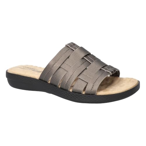 Sandale glissante pour femme avec semelle confort Easy Street Maha gris 40