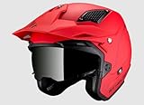 MT Helmets District SV S – Casco Moto Trial o Urbano con Visor Solar Retráctil, Interior Lavable, Diseño Off Road y Gran Ventilación | Homologado ECE 22.06 & DOT