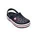 Crocs Kids' Crocband Clog , Navy/Red, 9 Toddler