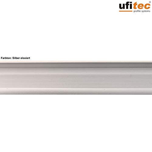 Profil de compensation de hauteur ufitec en aluminium argenté - 2