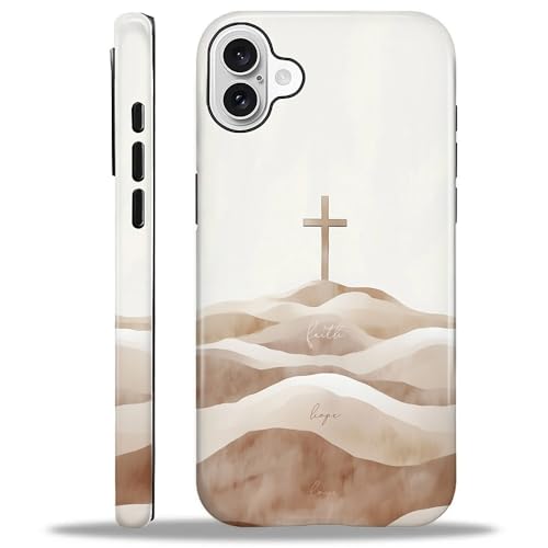 Coque iPhone 16 avec motif croix chrétienne pour protéger votre mobile en voyage