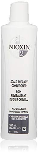 Nioxin System 2 Scalp Therapy Conditioner for Natural Hair with Progressed Thinning, 10.1 oz