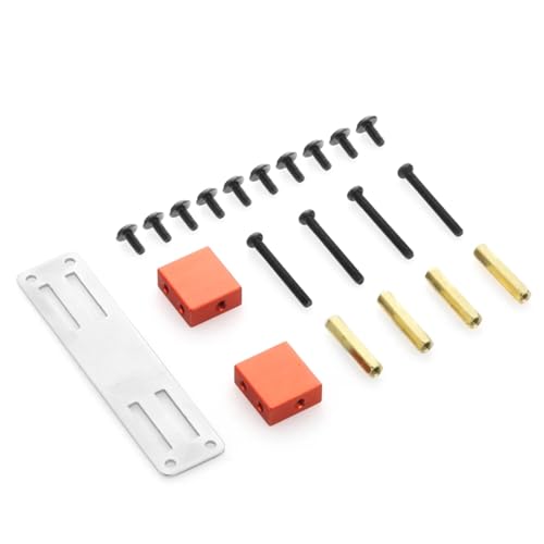 RC �J�[ �A�b�v�O���[�h �p�[�c For WPL B14 B16 B36 C24 C34 4WD 6WD Rc �g���b�N�J�[�p �A�b�v�O���[�h���^���T�[�{�Œ�}�E���g�u���P�b�g�L�b�g�p�[�c�����p�[�c(Red)