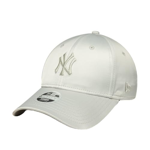 Casquette New Era Wmns Satin Bow Back grise pour éviter les coiffures écrasées