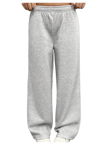 SHENHE Girl's Y2k Baggy Sweatpants Elastic Low Rise Straight Leg Athletic Pants