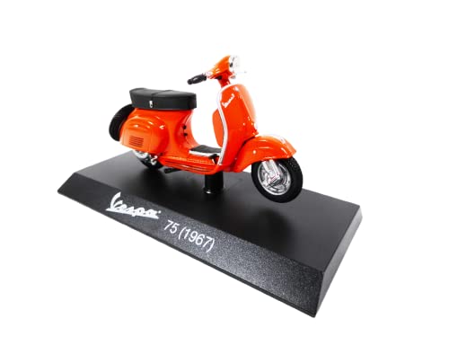 OPO 10 - Scooter Miniature de Collection 1/18 Compatible avec Piaggio Vespa 75 Orange - 1967 - Ves0042 Cover