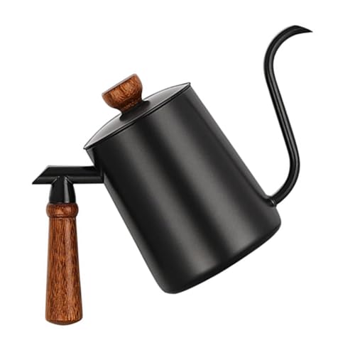 GRIRIW Stainless Kettle with Gooseneck Spout Matte Pot Handle for Camping Coffee Brewing and Housewarming