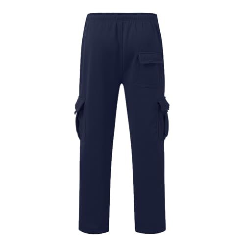 Cargo Pants for Men Casual Drawstring Waist Sweatpants Lightweight Baggy y2k Streetwear with Multi Pockets4