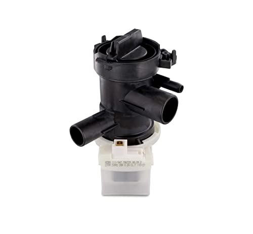 DL-pro Ablaufpumpe für Bosch Siemens 00145212 145212 Copreci KEBS Laugenpumpe Entleerungspumpe Pumpe mit Pumpenkopf Sieb für Avantixx Extraklasse Classixx iQ100 iQ300 iQ500 Maxx Waschmaschine