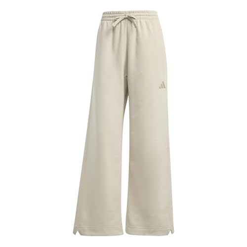 adidas Femme all SZN Fleece Loose Wide Leg Pants, Crystal Linen, S