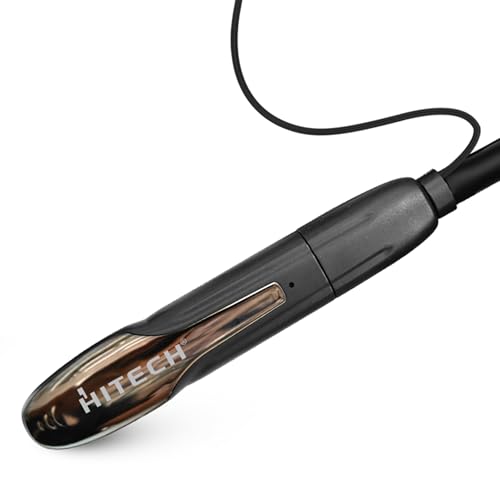 Image of HITECH Dual Thump Wireless Neckband, Bluetooth 5.4, 100 Hours Music Playtime, 3000 Hours Standby, Heavy Bass, Soft Silicone