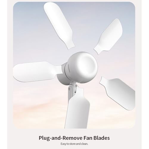 Ventilateur USB de table 33 cm silencieux à 3 vitesses réglables - 8