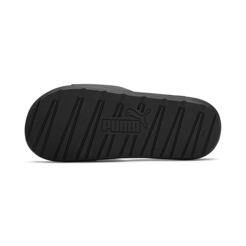 PUMA PUMA Women's COOL CAT SPORT Slide Sandals, Puma Black-Puma White, 10