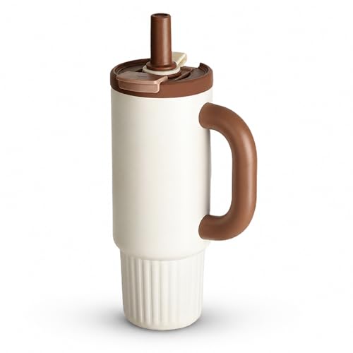 CYPHERTAN 34oz Insulated Tumbler with Handle, Stainless Steel Travel Mug - image 1