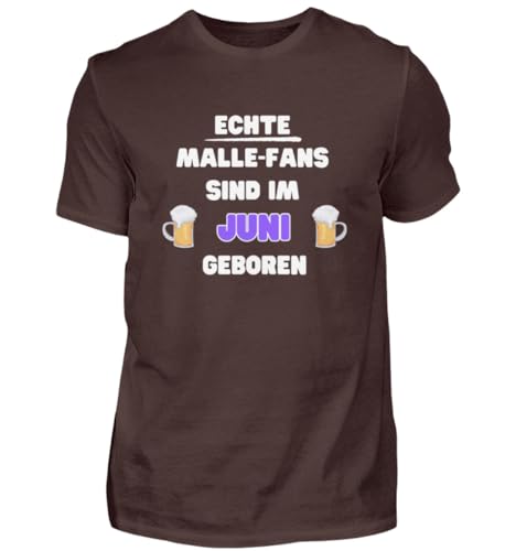 T-shirt Real Malle-Fans homme graphique avec texte humoristique Juin