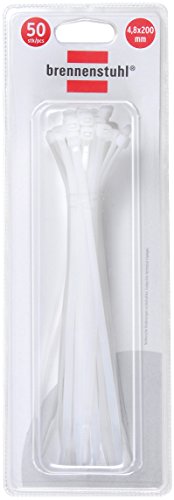 Preisvergleich Produktbild Brennenstuhl Kabelbinder weiß 4,8mm x 200mm, 1164240