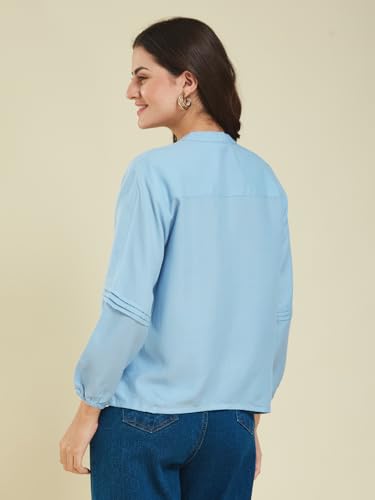 Image of J TURRITOPSIS Women's Rayon Stylish Embroidered Shirt