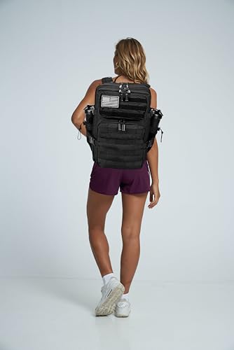 Image of LHI Tactical Military Backpack for Men and Women 25L /35L Army Assault Pack Bag Small Rucksack with Bottle Holder